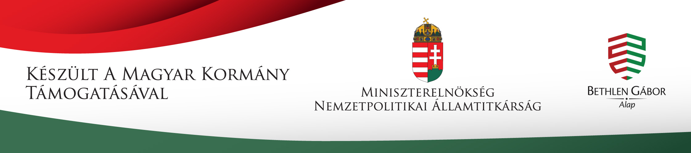 Készült Magyarország kormánya támogatásával 2018-2019-2020