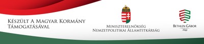Készült Magyarország kormánya támogatásával 2018-2019-2020